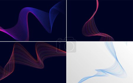 Illustration for Create a professional and sleek design with this pack of vector backgrounds - Royalty Free Image