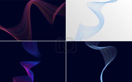Photo for Use this vector background pack to create a professional and elegant presentation. flyer. or brochure - Royalty Free Image