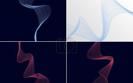 Photo for Add a touch of elegance to your presentation with this vector background pack - Royalty Free Image