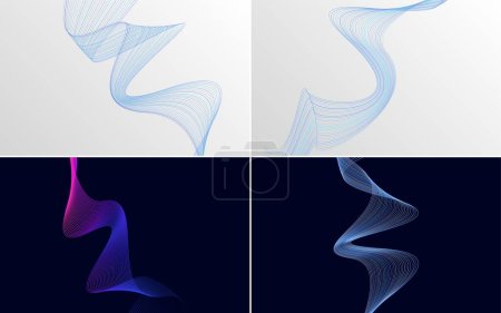 Illustration for Add visual interest to your design with this pack of vector backgrounds - Royalty Free Image