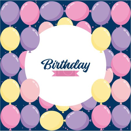Téléchargez les photos : Joyeux anniversaire À vous Fond de ballon pour fête fête anniversaire carte de promotion poster - en image libre de droit