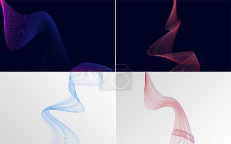 Illustration for Use these vector backgrounds to create engaging presentations - Royalty Free Image