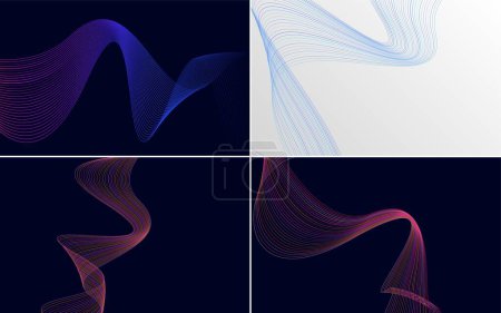 Illustration for Use this pack of vector backgrounds for a professional and stylish look - Royalty Free Image