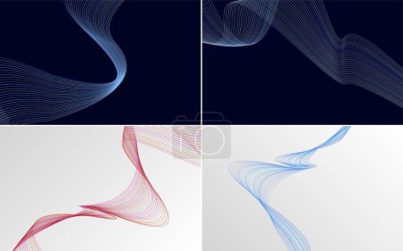 Illustration for Add visual interest to your design with this pack of vector backgrounds - Royalty Free Image