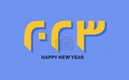 Ilustración de Nuevo año 2023 Retro diseño de logotipo Grunge - Imagen libre de derechos