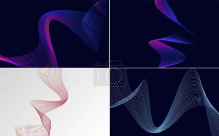 Illustration for Use these vector backgrounds to elevate your project and create a cohesive aesthetic. - Royalty Free Image