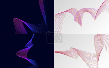 Illustration for Use this vector background pack to create a playful and engaging presentation - Royalty Free Image