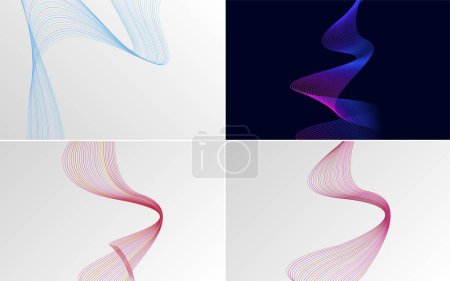 Illustration for Add a touch of elegance to your design with this pack of vector backgrounds - Royalty Free Image