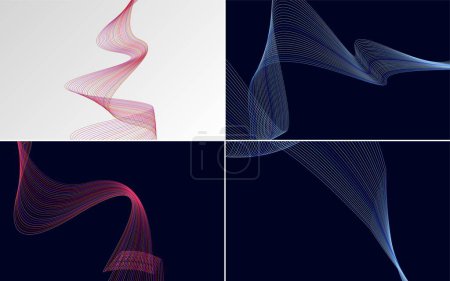 Illustration for Use this pack of vector backgrounds for a unique and striking design - Royalty Free Image