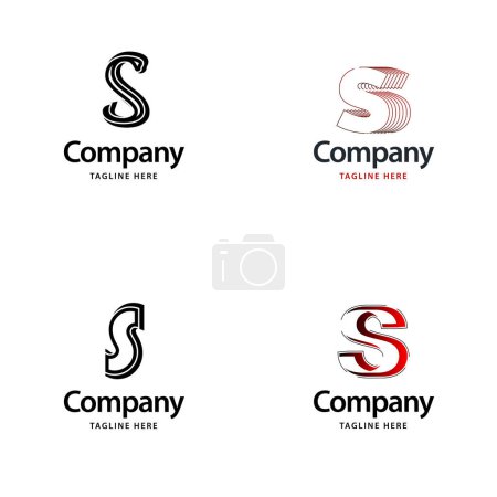 Ilustración de Letra S Diseño de Logo Grande Diseño de Logotipos Creativos Modernos para su negocio - Imagen libre de derechos