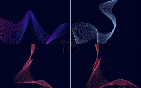 Illustration for Use this pack of vector backgrounds for a sophisticated presentation. flyer. or brochure - Royalty Free Image