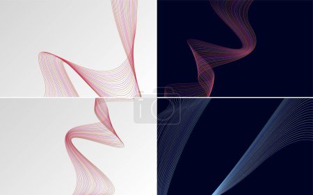 Illustration for Use this pack of vector backgrounds to add a touch of elegance to your designs - Royalty Free Image