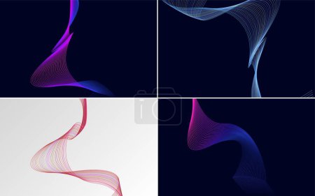 Illustration for Use this pack of vector backgrounds for a professional and stylish look - Royalty Free Image