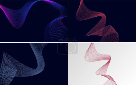 Illustration for Use this pack of vector backgrounds for a bold and vibrant design - Royalty Free Image