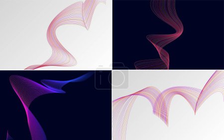 Illustration for Use this vector background pack for a vibrant presentation. flyer. or brochure - Royalty Free Image