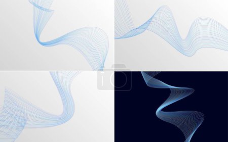 Illustration for Use this pack of vector backgrounds to add a touch of creativity to your flyer. presentation. or brochure - Royalty Free Image