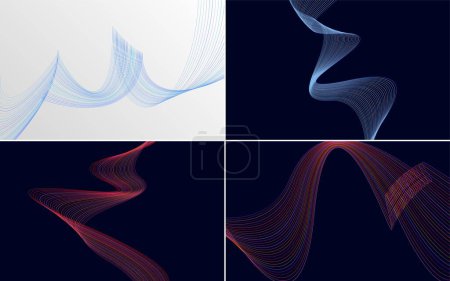 Illustration for Use these vector backgrounds to create dynamic designs - Royalty Free Image