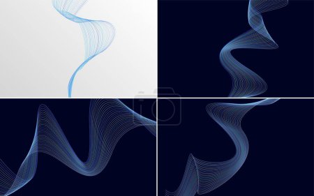 Illustration for Use this pack of vector backgrounds for a stylish and professional looking presentation - Royalty Free Image