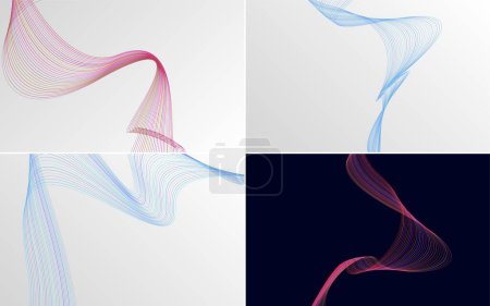 Illustration for Use these vector line backgrounds to make your design stand out - Royalty Free Image