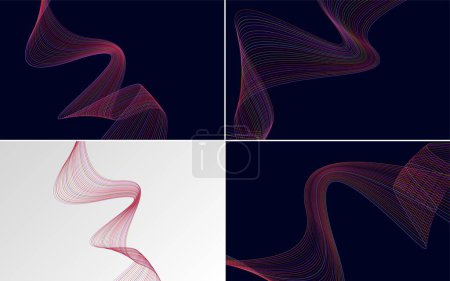 Illustration for Add a touch of sophistication to your presentation with this vector background pack - Royalty Free Image