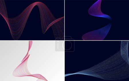 Illustration for Add a touch of glamour to your presentation with this vector background pack - Royalty Free Image