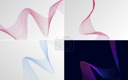 Illustration for Use these vector backgrounds to create engaging presentations - Royalty Free Image
