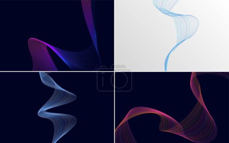 Illustration for Add visual interest to your presentation with this vector background pack - Royalty Free Image