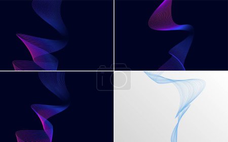 Illustration for Use this pack of vector backgrounds to add a touch of beauty to your designs - Royalty Free Image