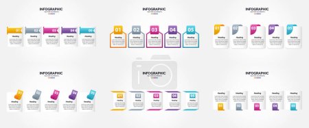 Illustration for This vector illustration infographics set is perfect for advertising your business in brochures. flyers. and magazines. - Royalty Free Image