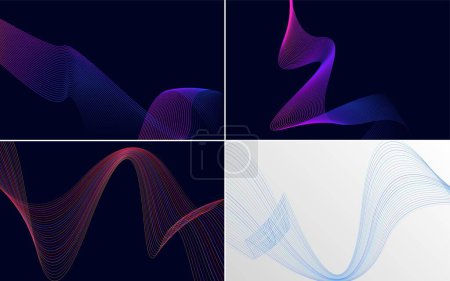 Illustration for Create a professional and modern looking presentation. flyer. or brochure with this pack of vector backgrounds - Royalty Free Image
