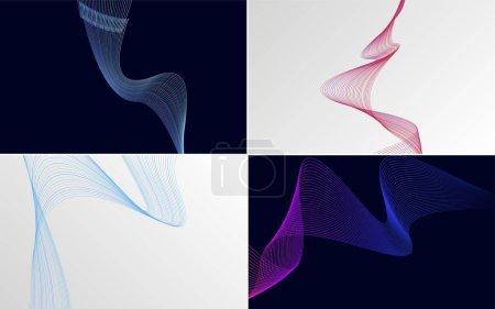 Illustration for Use this pack of vector backgrounds for a bold and eye-catching design - Royalty Free Image