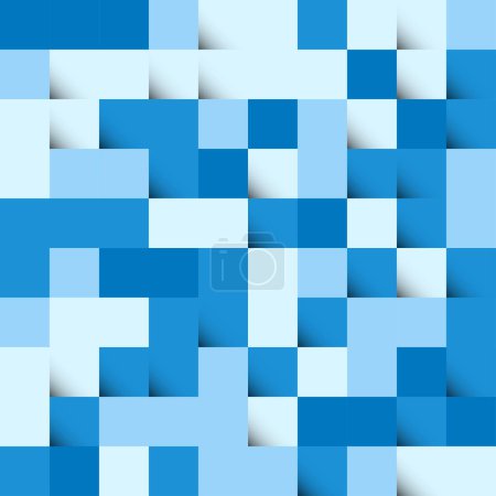 Illustration for Blue abstract squares Background design for poster flyer cover brochure - Royalty Free Image