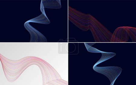 Illustration for Add a modern flair to your presentation with this vector background pack - Royalty Free Image