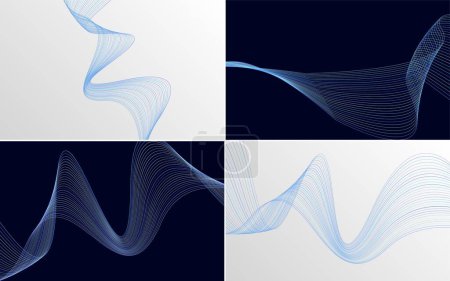 Ilustración de Agregue textura a sus diseños con este conjunto de 4 fondos vectoriales - Imagen libre de derechos