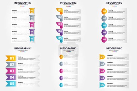 Illustration for Use these vector illustrations to create professional-looking infographics for advertising. brochures. flyers. and magazines. - Royalty Free Image