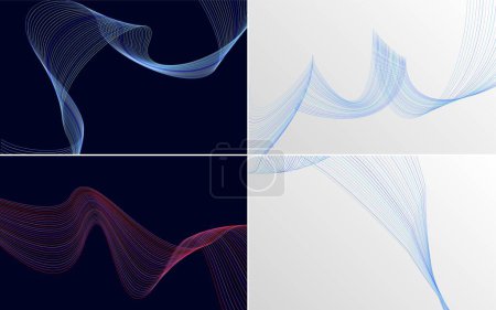 Illustration for Use this pack of vector backgrounds for a vibrant presentation. flyer. or brochure - Royalty Free Image