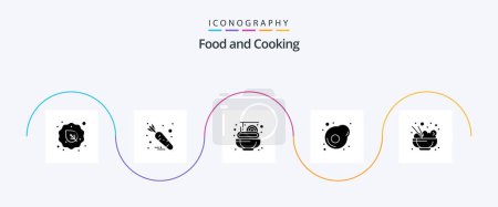 Illustration for Food Glyph 5 Icon Pack Including . food. food. chinese. egg - Royalty Free Image