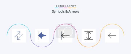 Ilustración de Symbols and Arrows Flat 5 Icon Pack Including . arrow. - Imagen libre de derechos