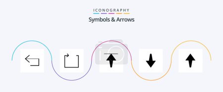 Ilustración de Symbols and Arrows Glyph 5 Icon Pack Including . home. arrow - Imagen libre de derechos
