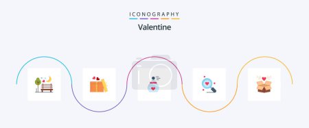 Téléchargez les illustrations : Valentine Flat 5 Icon Pack Including perfume. day. love. valentines. wedding - en licence libre de droit