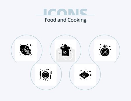 Illustration for Food Glyph Icon Pack 5 Icon Design. . vegetable. food. onion. kitchen - Royalty Free Image