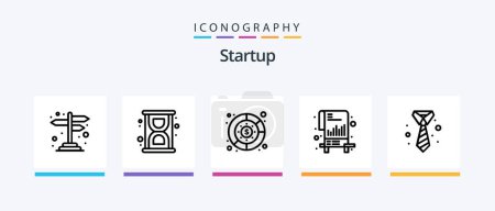 Illustration for Startup Line 5 Icon Pack Including question. help. cup. cross road. navigation. Creative Icons Design - Royalty Free Image