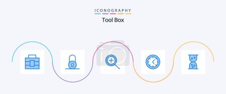 Téléchargez les illustrations : Tools Blue 5 Icon Pack Including . tools. - en licence libre de droit