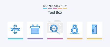 Téléchargez les illustrations : Tools Blue 5 Icon Pack Including . tool.. Creative Icons Design - en licence libre de droit