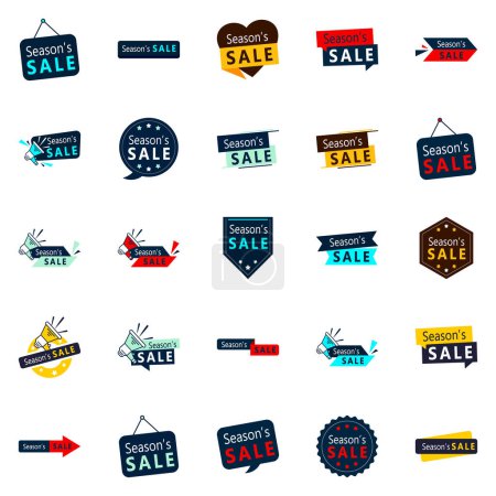 Ilustración de 25 Eye-catching Season Sale Banners for Email Campaigns - Imagen libre de derechos