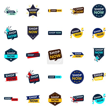 Ilustración de 25 Creative Shop Now Sale Banners to Help You Stand Out - Imagen libre de derechos