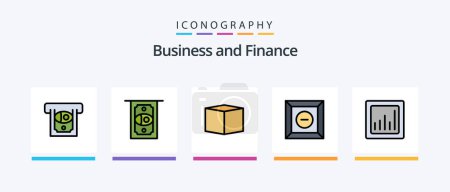 Illustration for Finance Line Filled 5 Icon Pack Including .. Creative Icons Design - Royalty Free Image
