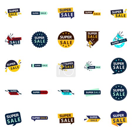 Ilustración de 25 Super Sale End of Season Banners for Online Businesses - Imagen libre de derechos