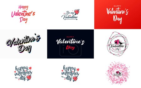 Illustration for I Love You hand-drawn lettering and calligraphy with a heart design. suitable for use as a Valentine's Day greeting - Royalty Free Image