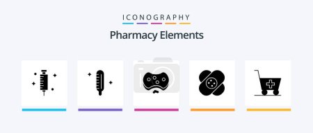 Ilustración de Pharmacy Elements Glyph 5 Icon Pack Including healthcare . soap. medical . medical . health. Creative Icons Design - Imagen libre de derechos